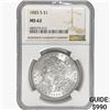 Image 1 : 1885-S Morgan Silver Dollar NGC MS62