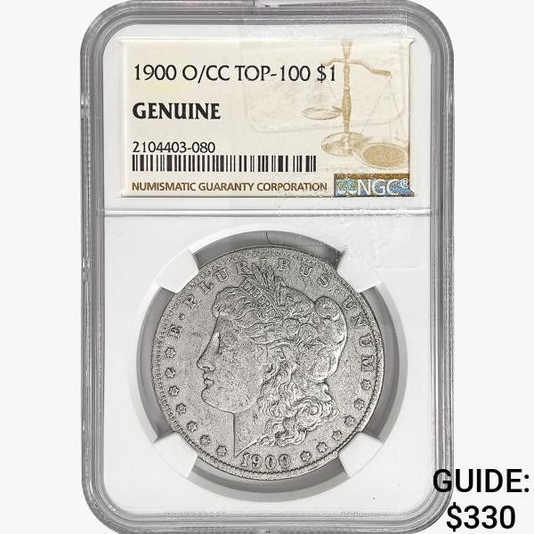 1900-O/CC Morgan Silver Dollar NGC Genuine Top 100