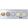 Image 2 : 1953 US Mint Coin Set (5 Coins)