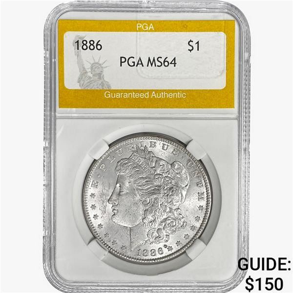 1886 Morgan Silver Dollar PGA MS64