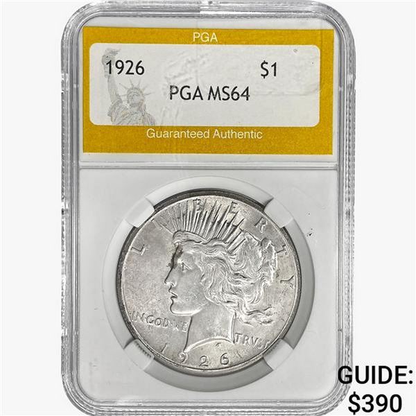 1926 Silver Peace Dollar PGA MS64