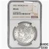 Image 1 : 1921 Morgan Silver Dollar NGC MS65