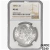 Image 1 : 1890-S Morgan Silver Dollar NGC MS61