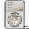 Image 1 : 1921 Silver Peace Dollar NGC MS63 High Relief