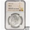 Image 1 : 1921-S Morgan Silver Dollar NGC MS61