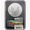 Image 2 : 2020-W American 1oz SILV Eagle NGC MS70 1st Issue