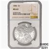 Image 1 : 1886 Morgan Silver Dollar NGC MS63