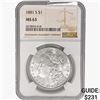 Image 1 : 1881-S Morgan Silver Dollar NGC MS63