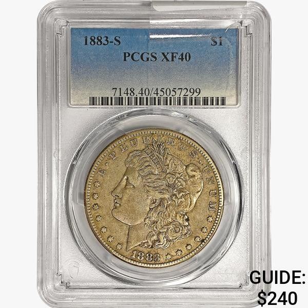 1883-S Morgan Silver Dollar PCGS XF40