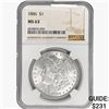 Image 1 : 1886 Morgan Silver Dollar NGC MS63