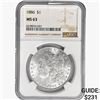 Image 1 : 1886 Morgan Silver Dollar NGC MS63