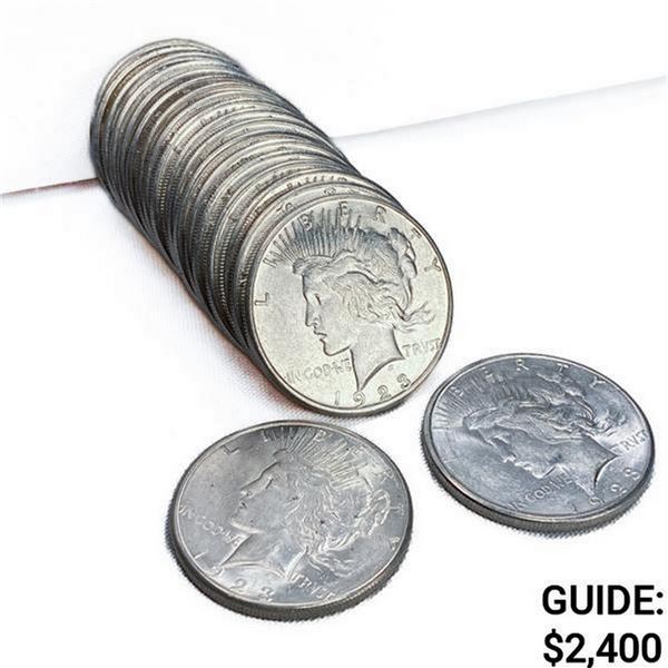 1923-S Peace SILV Dollar Roll (20 Coins)