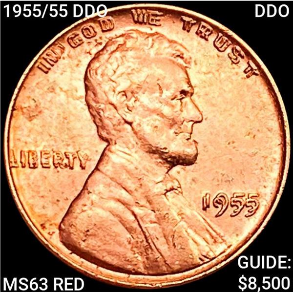 1955/55 DDO Wheat Cent CHOICE BU