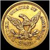 Image 2 : 1853 $2.50 Gold Quarter Eagle CLOSELY UNCIRCULATED