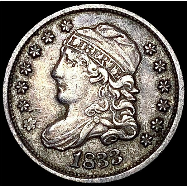 1833 Capped Bust Half Dime CLOSELY UNCIRCULATED
