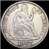 Image 1 : 1887-S Seated Liberty Dime NEARLY UNCIRCULATED