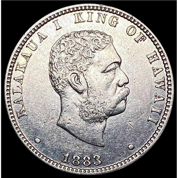 1883 Kingdom of Hawaii Quarter CLOSELY UNCIRCULATE