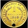 Image 2 : 1853-O Rare Gold Dollar HIGH GRADE
