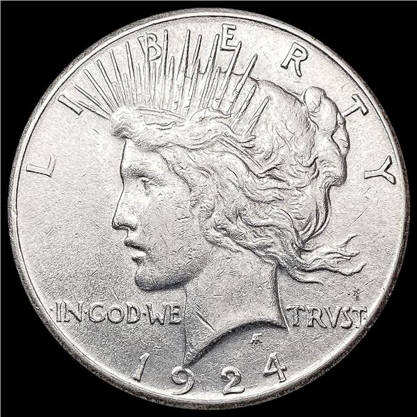 1924-S Silver Peace Dollar CLOSELY UNCIRCULATED