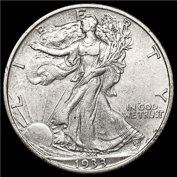 1933-S Walking Liberty Half Dollar CLOSELY UNCIRCU