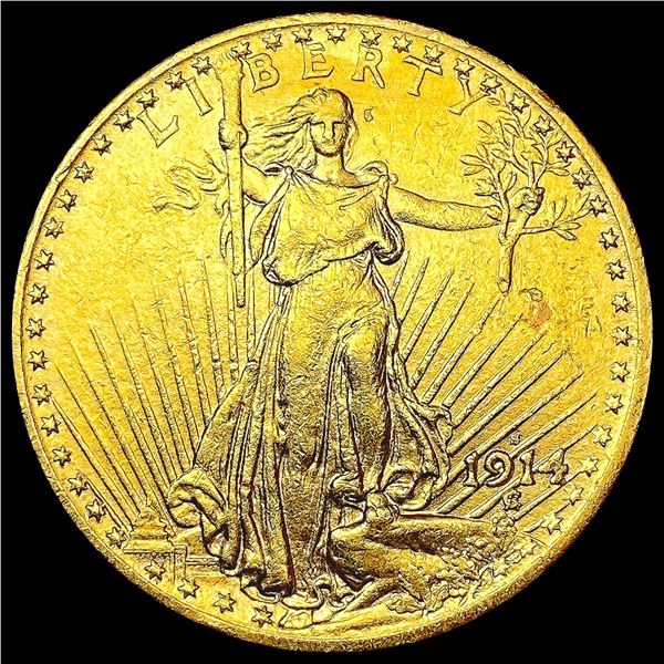 1914-S $20 Gold Double Eagle UNCIRCULATED