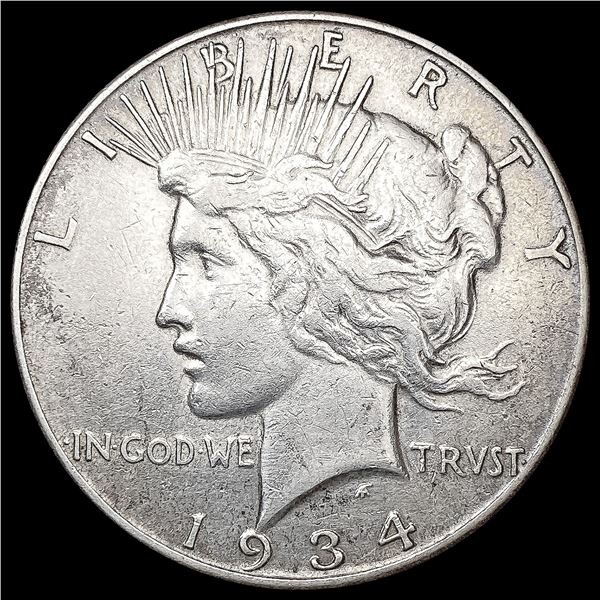1934-S Silver Peace Dollar CLOSELY UNCIRCULATED