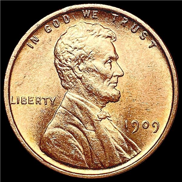 1909 VDB RED Wheat Cent GEM BU