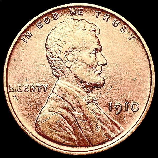 1910 RED Wheat Cent GEM BU