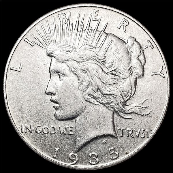 1935 Silver Peace Dollar CLOSELY UNCIRCULATED