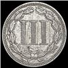 Image 2 : 1873 Open 3 Nickel Three Cent LIGHTLY CIRCULATED