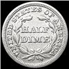 Image 2 : 1853 Arws Seated Liberty Half Dime CLOSELY UNCIRCU