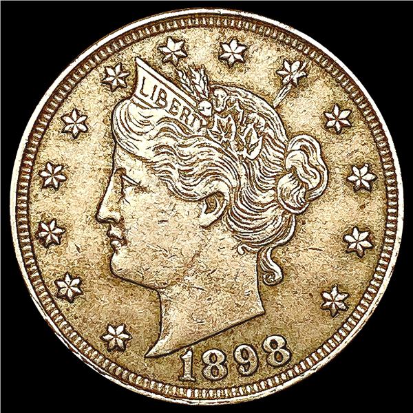 1898 Liberty Victory Nickel NEARLY UNCIRCULATED