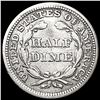 Image 2 : 1854 Arws Seated Liberty Half Dime CLOSELY UNCIRCU