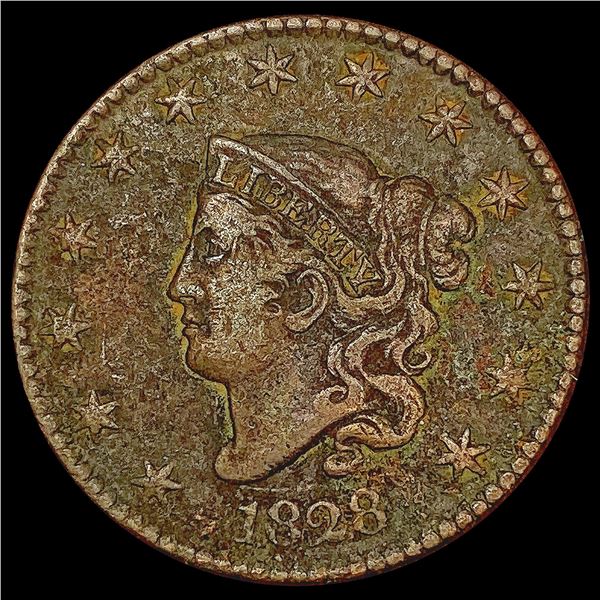 1828 Coronet Head Large Cent LIGHTLY CIRCULATED