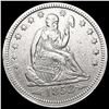 Image 1 : 1853 Arws & Rays Seated Liberty Quarter CLOSELY UN