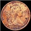 Image 1 : 1806 Draped Bust Half Cent NICELY CIRCULATED