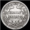 Image 2 : 1854 Arws Seated Liberty Half Dime CLOSELY UNCIRCU