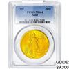 Image 1 : 1907 $20 Gold Double Eagle PCGS MS64 Saint