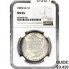 Image 1 : 1885-CC Morgan Silver Dollar NGC MS65