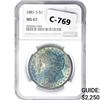 Image 1 : 1881-S Morgan Silver Dollar NGC MS67