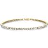 Image 1 : 3ct Diamond 14K Yellow Gold Tennis Bracelet