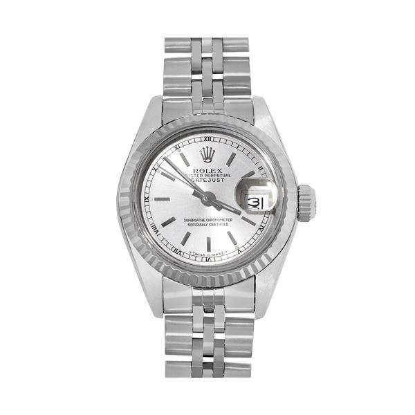 Rolex Ladies Quickset Stainless Steel Silver Index Datejust