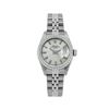 Image 1 : Rolex Ladies Stainless Steel Engine Turn Bezel Date Watch