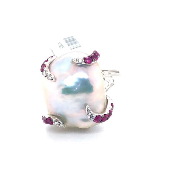 2.58ct Pearl 18K White Gold Ring