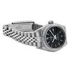 Image 3 : Rolex Ladies Quickset Black Index Stainless Steel 26MM Watch