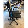 Image 2 : HERMAN MILLER EMBODY BLACK/CYAN FULLY ADJUSTABLE GAMING TASK CHAIR, RETAIL PRICE $2,620