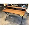 Image 1 : DESIGN WITHIN REACH WALNUT URSULINE DESK 48"X25", RETAIL PRICE $4,105