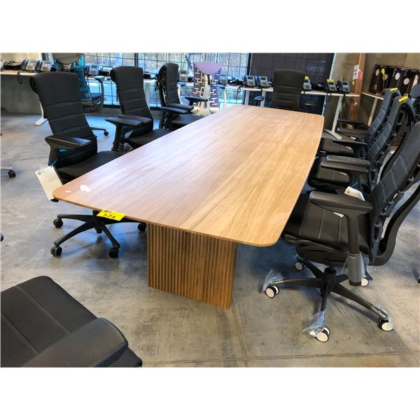 DESIGN WITHIN REACH TEN TABLE 116" X 40" OAK DINING TABLE, RETAIL PRICE $11,070