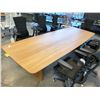 Image 2 : DESIGN WITHIN REACH TEN TABLE 116" X 40" OAK DINING TABLE, RETAIL PRICE $11,070