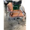 Image 2 : HERMAN MILLER EAMES NUTMEG LEATHER SOFT PAD MANAGEMENT CHAIR, RETAIL VALUE $ 5,245